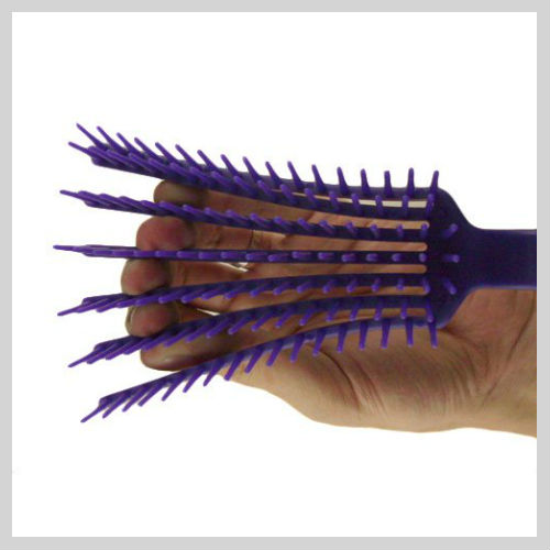 Horse & Dogs & Cats Detangler Brush for Long Tail Mane Comb Purple